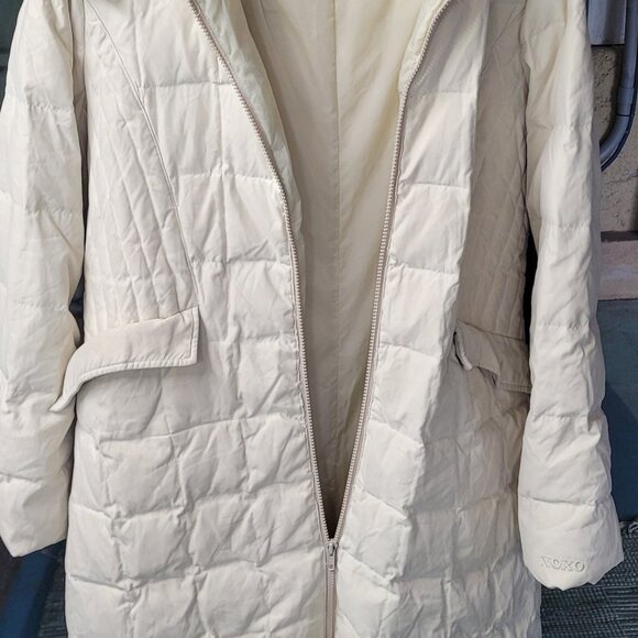 XOXO Women's Off-White Puffer Coat - Picture 5 of 10
